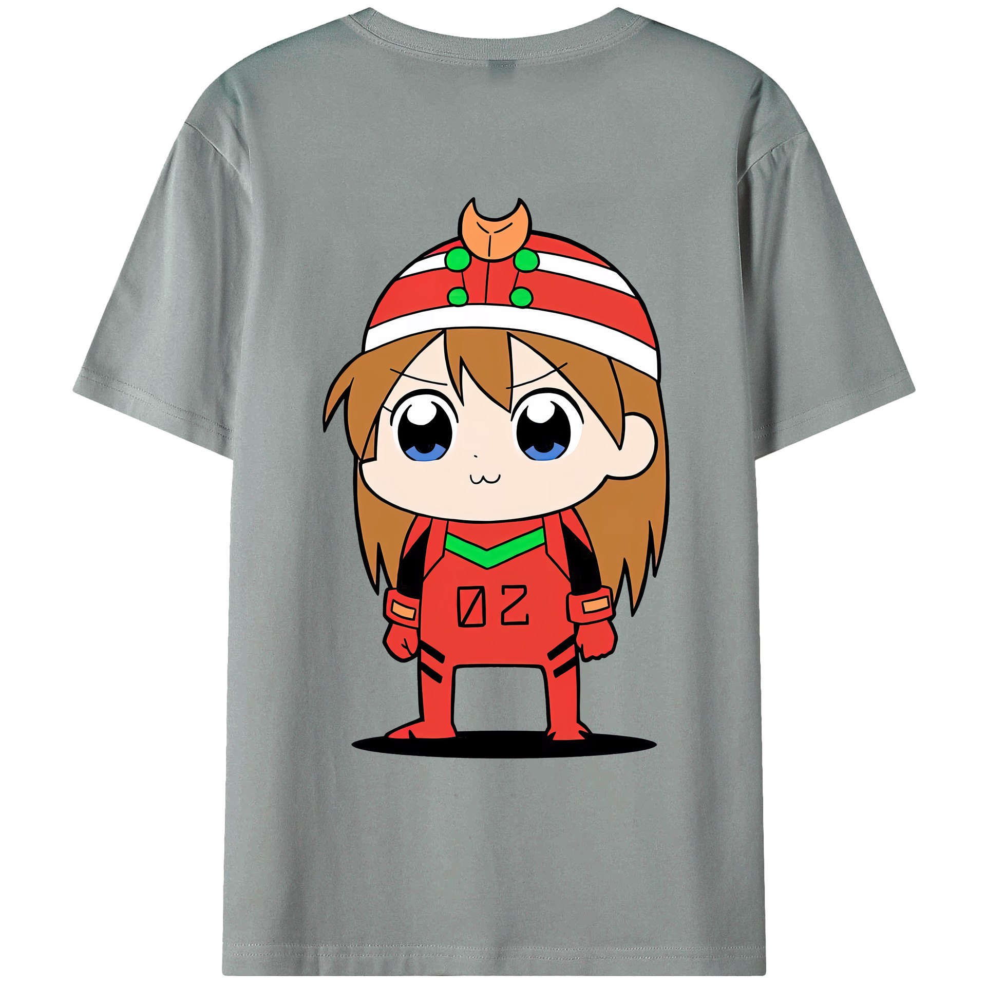 （画像用） EVA 新世紀エヴァンゲリオン 綿100％ メンズ半袖Tシャツ（バックプリント） 通気性